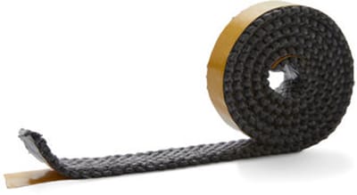 550 °C | 20 mm x 4 mm x 2,5 m Hittebestendige afdichting | Zelfklevend plat kachelkoord | Kamado vilt