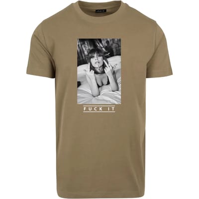 Mister Tee - Fuck It 2.0 Heren Tshirt - XS - Olijfgroen