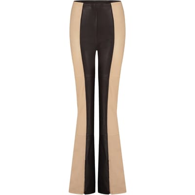 Ibana Parduo Dark Brown Maat: 36 | Leren broeken Outlet | Dames | Zwart