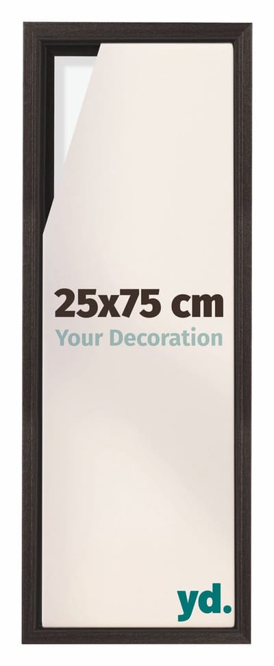 Your Decoration - Baklijst 25x75 cm - Eiken Donker - Baklijst voor Canvas - MDF - Lyon