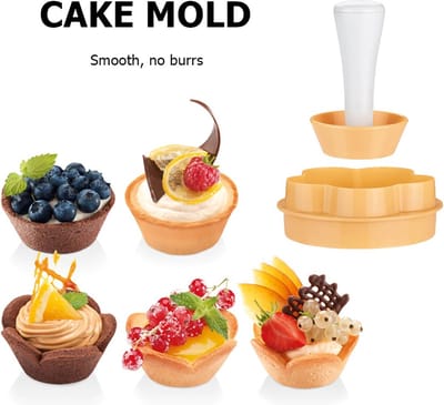 Ronde koekjes - Snijder set - Muffinvorm - Cup cake  - Taartvorm - Bloemensnijder -  Taart Pan