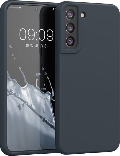 kwmobile telefoonhoesje geschikt voor Samsung Galaxy S22 Plus - Hoesje met siliconen coating - Smartphone case in bosbesblauw