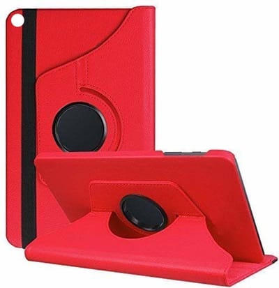 Hoes Geschikt voor Samsung Galaxy Tab S5e Draaibare Hoes Ntech - Rood