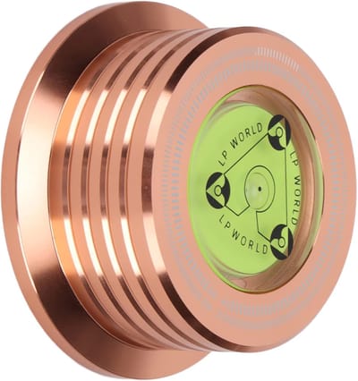 Platenspeler Stabilisator - Record Stabilisator - Muziek Luisteren - Ingebouwde Waterpas - 76 mm - Rosé Goud