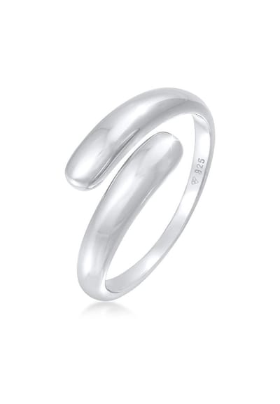 Elli - Ring - Dames Wikkel Ring Delicate Basic Trend Blogger in 925 Sterling Zilver Verguld - Dames