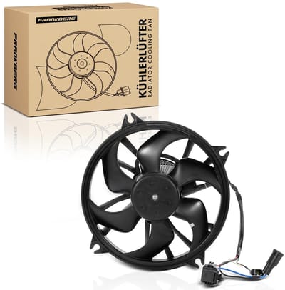 Frankberg 1x Motorradiateur Enkele ventilator
