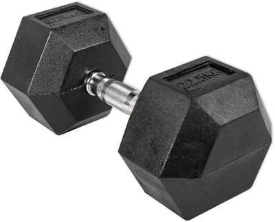 Olive Hex Dumbbell 22.5kg 2 Eenheden Zilver 22.5 kg