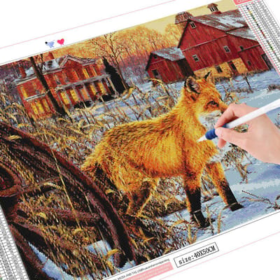 Diamant borduurwerk mozaïek vos volledige vierkante nieuwe collectie 5d Diamond schilderij dier Cross Stitch Kit handwerk cadeau Full Square 20X30CM