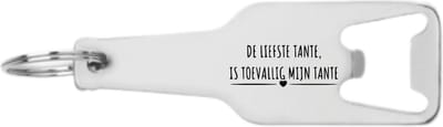 Akyol - de liefste tante is toevallig mijn tante flesopener - Tante - cadeau tante - leuk cadeau voor je tante om te geven - verjaardag tante - 105 x 25mm