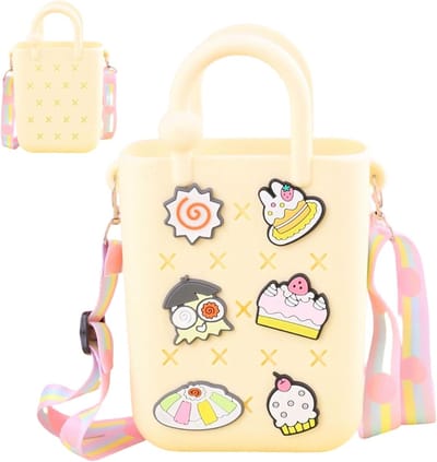 Verstelbare schoudertas met gat, schattige crossbody tas voor meisjes, kleine handtas, perfect als verjaardagscadeau en voor dagelijks gebruik