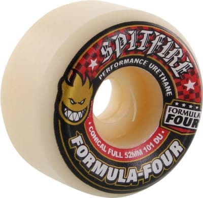 Skateboard Wielen - Set Wielen - Street Skaten - Formule 4 - 52mm - Wit Rood