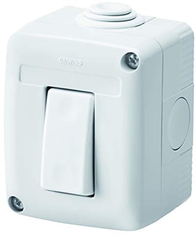 Gereedschapsbox compleet systeem met inpolenschakelaar 16 AX, IP40, grijs Ral 7035