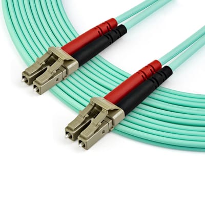 StarTech.com 7m OM3 LC to LC Multimode Duplex Fiber Optic Patch Cable - patch cable - 7 m - aqua - Blauw - 7m