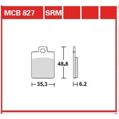 Remblokset TRW MCB827SRM