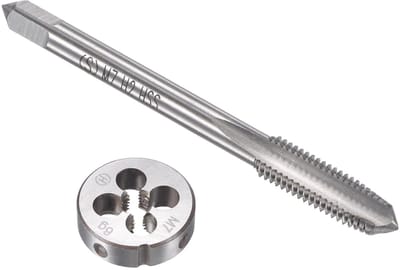 Dailygoods- Schroefkraan M7 x 1 mm - Tap/Matrijzenset - Heavy-duty - Snijden van externe/interne draad - Efficiënte spaanverwijdering - Hoge slijtvastheid - Draadsnijset