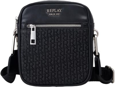REPLAY schoudertas Reporter Bag Black zwart