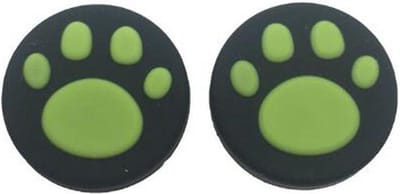 KELERINO. Thumb Grip geschikt voor Nintendo Switch - 2 stuks - Cat - Groen
