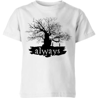 Harry Potter Always Tree kinder t-shirt - Wit - 98/104 (3-4 jaar)