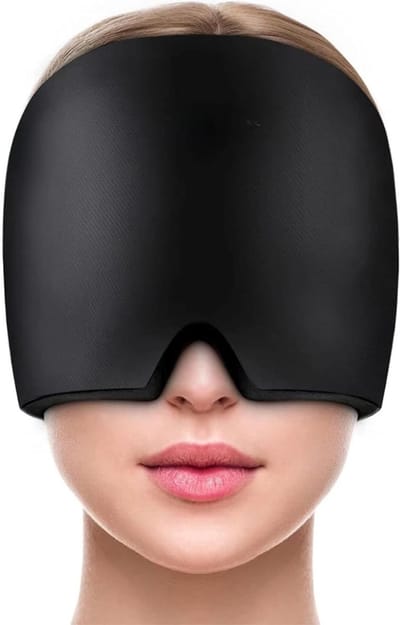 MMP® Ijsmasker - Migraine Masker - Oogmasker - 25x19x4cm - Zwart