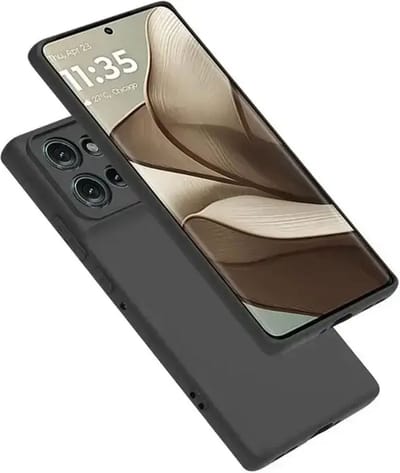 Zwart Dun TPU Hoesje Geschikt voor Motorola Edge 50 | Back Cover | Lichtgewicht | Ultra Dun | Flexibel | Zacht