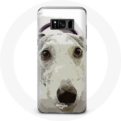 Coque - Samsung - Galaxy S8 - Chien de Pitbull - Blanc - Rigide blanc