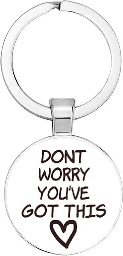 Akyol - Don't worry you've got this Sleutelhanger - motivatie - iemand die motivatie nodig heeft - niet opgeven - quotes - verjaardagscadeau - kado - gift - geschenk - verrassing - 2,5 x 2,5 CM