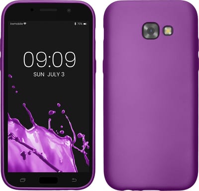 kwmobile telefoonhoesje geschikt voor Samsung Galaxy A5 (2017) - Hoesje voor smartphone - Back cover in metallic paars