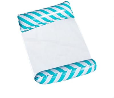Opblaasbaar PVC Luchtbed voor Zwembad - Sky Blue Pool Float Matras voor Strand & Wateractiviteiten