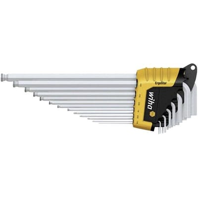 Wiha 36521 Inbus Haakse schroevendraaierset 0.05 inch, 1/16 inch, 5/64 inch, 3/32 inch, 7/64 inch, 1/8 inch, 9/64 inch, 5/32 inch, 3/16 inch, 7/32