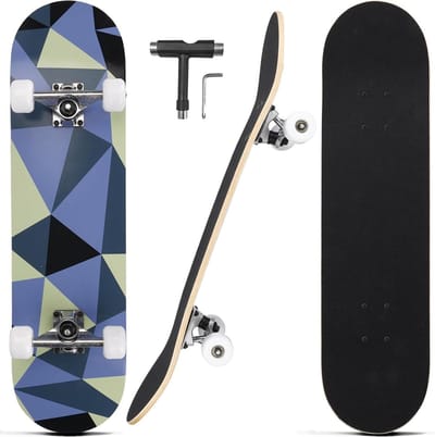 Compleet Skateboard - Longboard - Straat cruisen - Dubbele kick concave - 31 inch - Creatief design