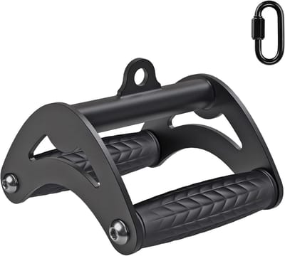 Robuuste D-handgrepen en V-handgrepen voor kabelmachines in de sportschool, niet-slip oefenhandvatten voor pulley systemen en weerstandsbanden, LAT pull-down enkelvoudige en dubbele D-handgrepen met dikke grip