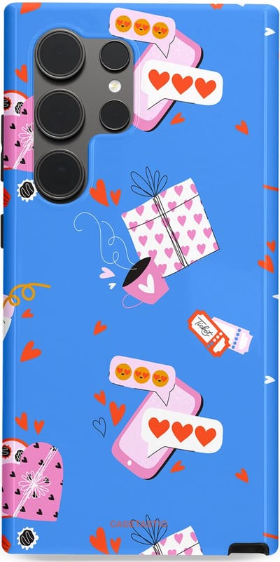 Casetastic Hoesje Geschikt voor Samsung S24 Ultra - Stijlvolle Beschermende Duo-layer Case - Romantische Date