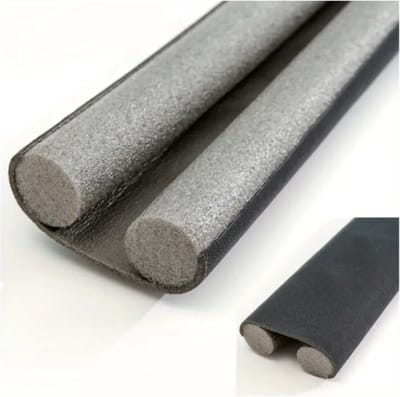 Nivard Tochtstrip - Tochthond - Windstopper - Deurborstel - Tochtband - Tochtstopper - Tochtkussen - Kussen Voor Deur - Draft Stopper - Grijs