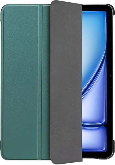 Cazy tablet Hoes geschikt voor iPad Air 11 inch (M4 2026 / M3 2025 / M2 2024) - TriFold Bookcase - Groen