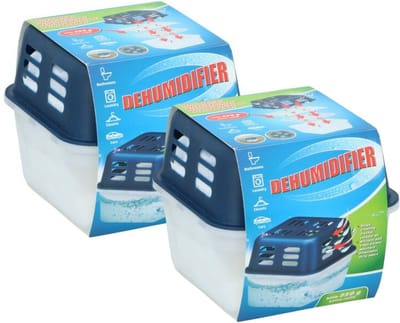 Vochtvanger/ 350ml - 2x - Tegen condens en geuren - voor kelder/garage/camper