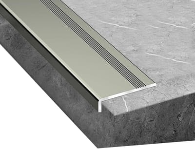 Traprandprofiel - Hoekstrips - Trap Rand Bescherming - Verdikt Aluminium - 90 cm - Grijs