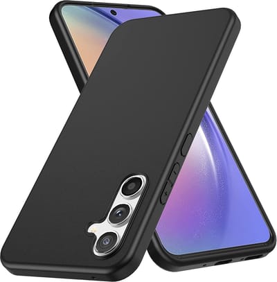 Hoesje geschikt voor Samsung Galaxy A56 Hoesje - Zwart Siliconen Back Cover - Matte Coating - EPICMOBILE