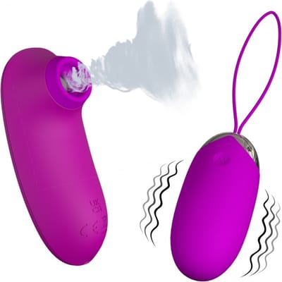 Pretty Love Orthus - Vibrerend Ei met Luchtdruk Clitoris Stimulator
