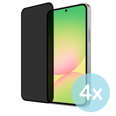 Privacy Screenprotector Geschikt voor Samsung Galaxy A56 – Anti-Gluren – Krasbestendig Gehard Glas 9H – Volledige Dekking – 4-Pack – FuturiQ