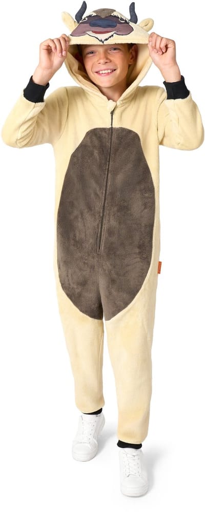 OppoSuits Appa Kids Onesie - Verkleedkleding Jongens en Meisjes - Avatar Kostuum - Carnavalkleding - Maat 4 jaar