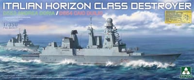 Takom Modelbouwpakket Militaire voertuigen - 6007 Italian Horizon Class Destroyer - D553 Andrea Doria/D554 Caio Duilio Plastic - 1:350 - Modelbouw