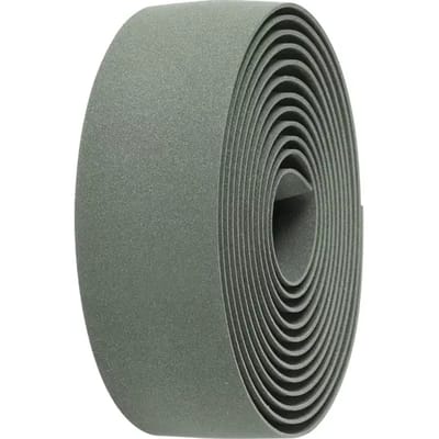 BBB Cycling Stuurlint Racefiets - Zelfklevend Stuurtape met Stretch Materiaal - Antislip - Lengte: 200cm - Dikte: 2mm - Inclusief Stuurdoppen - Olijf Groen - RaceRibbon BHT-01