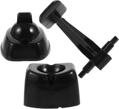 Rv Deurhouder - Deurvanger Camper - Deur Open Houden - Zelfborgend Mechanisme - 6 x 6 x 5.5 cm - Zwart