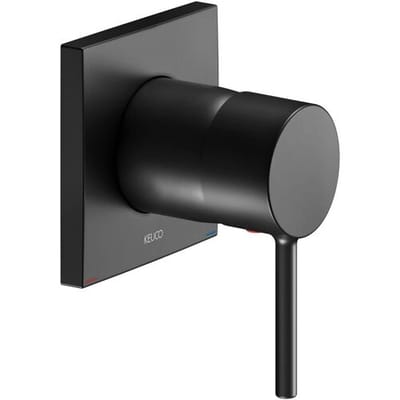Keuco IXMO Soft Black Selection concealed single lever mixer, angular 59551370202