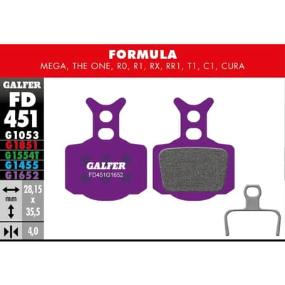 Remblok Galfer Formula Mega, The One, R0, R1, Rx, Rr1, T1, C1