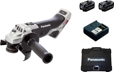 Panasonic EY46A2LJ2G 18V Li-Ion Accu haakse slijper set (2x 5.0Ah accu) in koffer - 125mm