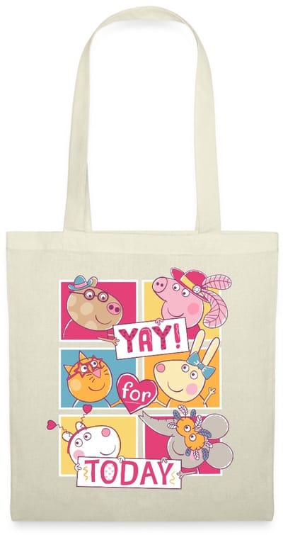 Peppa Pig, Pedro, Mandy, Rebecca, Suzy & Emily Tas Van Stof Schoudertas
