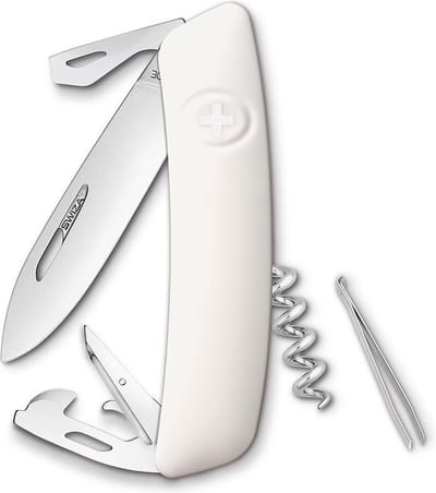 Swiza D03 Zakmes - Wit (White) - Blisterverpakking
