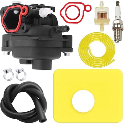 Dailygoods - Carburateur luchtfilterkit - Vervangingsonderdelen - Geschikt voor grasmaaier motoren - 125cc 140cc - Brandstofleidingen - Voor Briggs &...