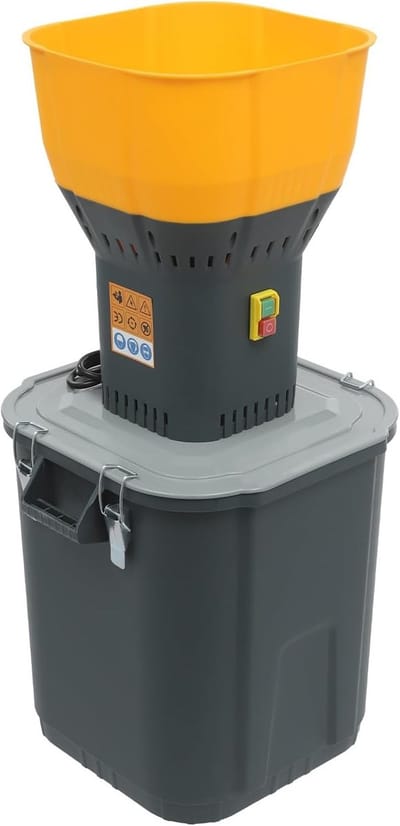 Elektrische Graanmolen 1000W-1300W voor Dierenvoer en Granen, Capaciteit 45L, Krachtige Maalmolen